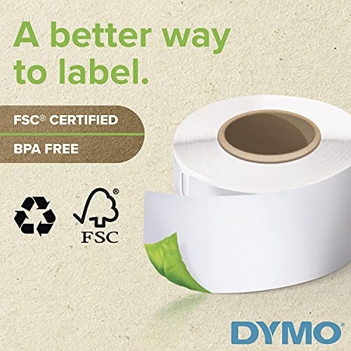 DYMO LW SELF-ADHESIVE NAME BADGE LABELS LABELWRITER 2-1/4'' X 4'',250 (1760756) - Brand New