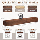 ESHOME Fireplace Mantel - Handcrafted Wood Mantles for Over Fireplace - 72" - Like New
