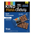 8 Packs of Kind 27896 Minis Chewy, Dark Chocolate, 0.81 Oz, 10/Pack Brand New