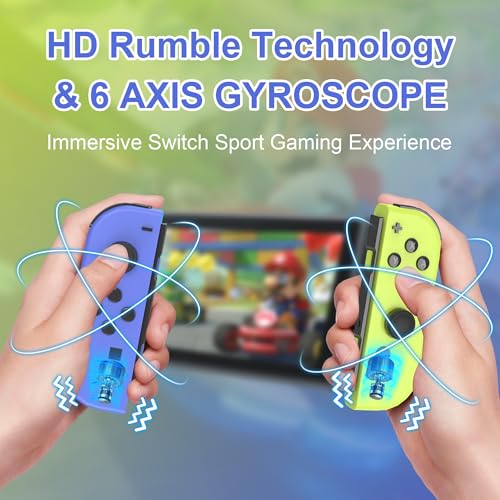 FAREMOCI SWITCH CONTROLLER REPLACEMENT FOR SWITCH OLED LITE - BLUE/YELLOW - Like New