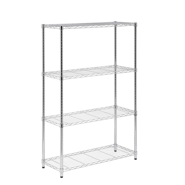 Honey-Can-Do SHF-01906 4-tier chrome shelving unit-250 lbs, 4-Tier - Like New
