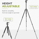 Magnus Travel Camera Tripod with Ball Head, 62.5in, 13.2 lb Capacity, NEW - Brand New