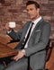 COOFANDY Men's 2 Piece Wedding Suit Slim Fit Dress Suits - Size XXLarge - Gray - Brand New