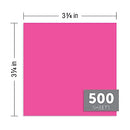 OFFICE DEPOT PLEXI NOTE CUBE UNRULED 500 SHEETS ASSORTED COLORS - 573-482 NEW - Like New