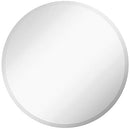 Large Simple Round Beveled Circle Wall Mirror Frameless B0852Y92TR - NEW - Brand New