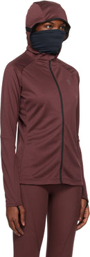 ON-RUNNING ON WOMAN'S CLIMATE ZIP HOODIE - SIZE: WOMEN L - BURGUNDY - Brand New