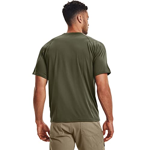 HN-P1-83 UNDER ARMOUR MEN'S TACTICAL TECH T-SHIRT GREEN/CLEAR SIZE XL - Brand New
