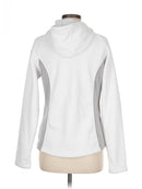 SPYDER WHITE ZIP-UP HOODIE, FITTED - SIZE: WOMEN MEDIUM - WHITE - Like New