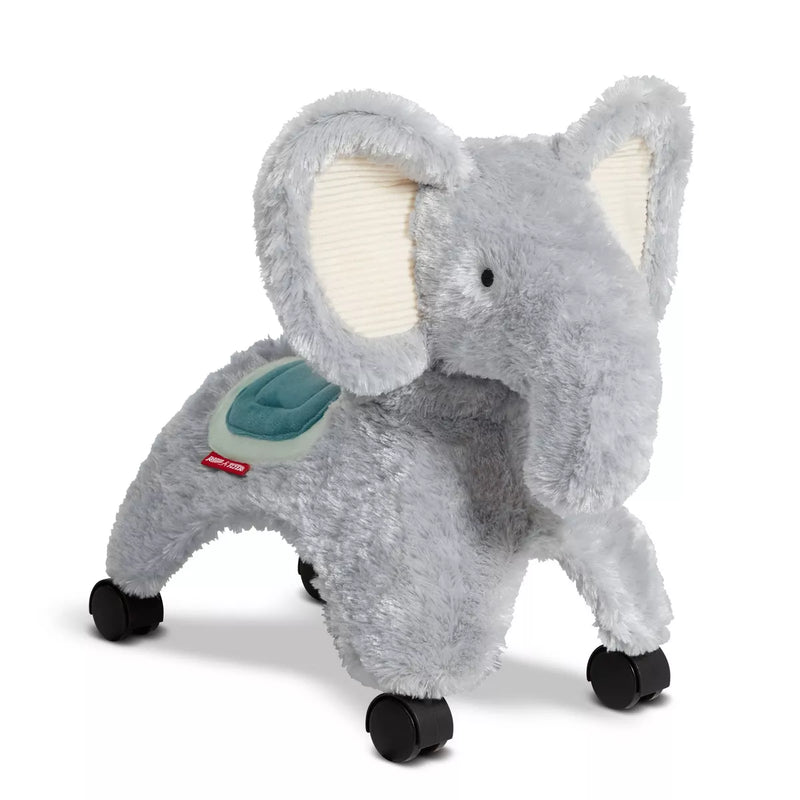 RADIO FLYER ELLIE THE ROLLING ELEPHANT RIDE-ON: STEEL & PLASTIC TOY- LIGHT GRAY - Brand New