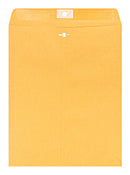 OFFICE DEPOT MANILA ENVELOPES, 10" X 13", CLASP CLOSURE, BROWN KRAFT, BOX OF 25 - Brand New