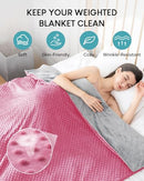 Cottonblue Minky Dot Cover for Weighted Blanket 48x72, Removable Duvet Cover - Like New