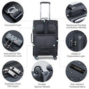 Hanke 28 Inch Softside Expandable Large Suitcase Upright Rolling Luggage - Brand New
