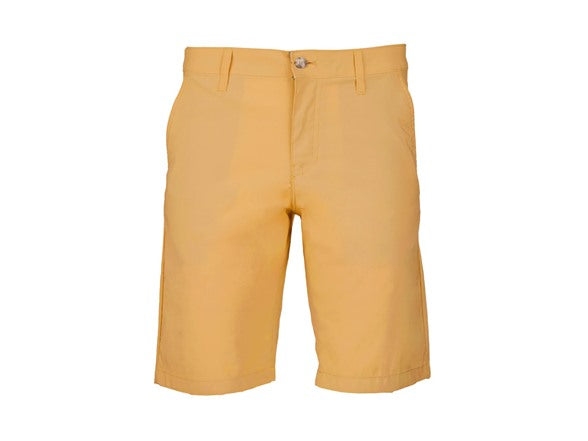 CHAPS MEN'S PERFORMANCE FLAT FRONT SHORTS - SIZE: MEN 34 - BURLWOOD - Brand New