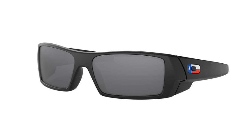 OAKLEY MEN'S OO9014 GASCAN RECTANGULAR 60MM SI MATTE BLACK/BLACK IRIDIUM - Like New