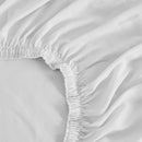 GREAT BAY HOME TENCEL LYOCELL LINEN BLEND SHEET SET - KING - WHITE - Like New