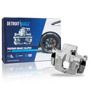 Detroit Axle Rear Drilled Rotors Brake Pads Left Brake Caliper B09XGR429H - Brand New