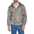 CHAMPION MEN'S JERSEY HOOD VARSITY BOMBER JACKET SIZE: MEN XL - PEWTER - Brand New