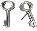 MARC BY MARC JACOBS LOST & FOUND KEY ARGENTO SILVER STUDS KEY MOTIF EARRINGS - Brand New