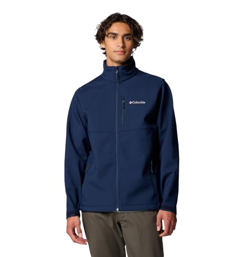 COLUMBIA MEN'S ASCENDER SOFTSHELL JACKET SIZE LARGE COLLEGIATE NAVY - Brand New