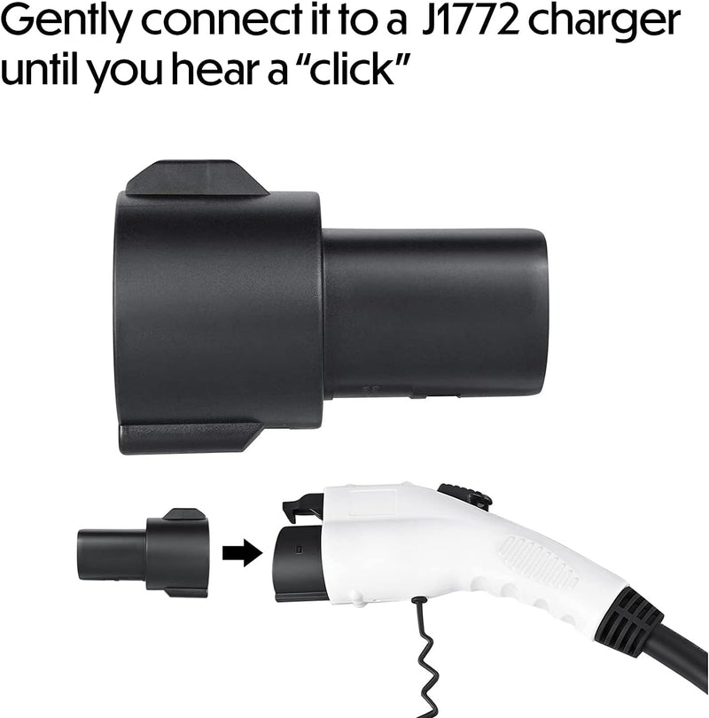 Lectron J1772 to Tesla Charging Adapter 60 Amp / 250V AC J1772TESLA - Black Like New