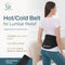 Allsett Health 2 Pack Adjustable Lower Back Pain Wrap Hot Cold Therapy Black Like New