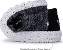 110354912 Hey Dude Men's Wally Sox Black White Size 9 - Like New