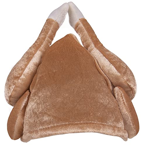 KANGAROO PLUSH THANKSGIVING TURKEY HAT - SILLY HATS FOR ADULTS - Brand New