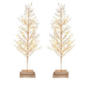 August & Leo 24" Acrylic Tree 2 Feet 708709 - 2 Pack - Brand New
