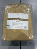 KATHY IRELAND 1200 THREAD COUNT 6 PIECE COTTON RICH SHEET SET KING - YELLOW - Like New