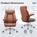 GENERIC OFFICE CHAIR, ERGONOMIC DESK CHAIR, BIG, TALL, - BROWN - Like New