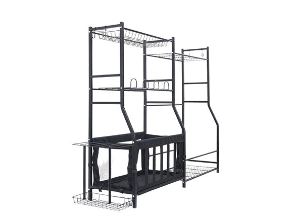 TRUE & TIDY SR-57 GARAGE SPORTS EQUIPMENT ORGANIZER - BLACK - Like New