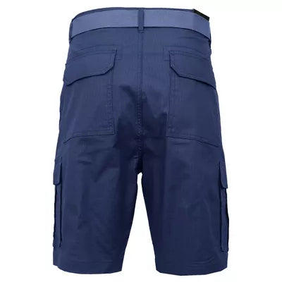 GALAXY BY HARVIC MEN'S RIPSTOP CARGO SHORTS WITH BELT - SIZE: MEN 32 - NAVY - Brand New