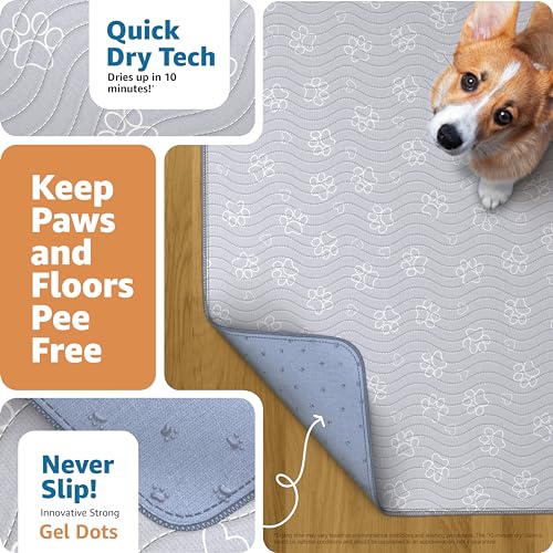 IMPROVIA REUSABLE PUPPY PAD WATERPROOF EXTRA-ABSORBENT WASHABLE 1 PACK 72x72 - Like New