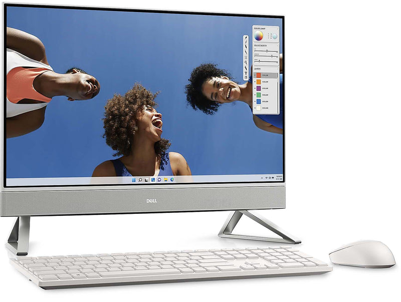 DELL INSPIRON 24 5420 AIO, 23.8" FHD NON-TOUCH, I3-1315U 8GB, 512GB SSD, WHITE Like New