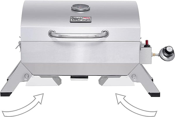 Royal Gourmet Stainless Steel Portable Grill 10000 BTU BBQ GT1001 - Silver Like New