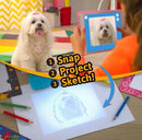 FLYCATCHER TOYS SMART SKETCHER 2.0 DRAWING PROJECTOR KIDS SSP082 - WHITE/BLUE - Like New