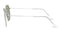 RAY-BAN HEXAGONAL FLAT LENSES- 9198/4E G-15 FRAME SIZE 51/21MM - POLISHED SILVER - Like New