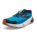 BROOKS MEN'S CATAMOUNT 2 TRAIL RUNNING SHOE, SIZE 9, PEACOAT/ATOMIC BLUE/ROOIBOS - Like New