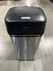 iTouchless 13 Gallon Sensor Trash Can DZT13P - Black/Stainless Steel Like New