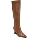 LIFESTRIDE WOMENS STRATFORD FAUX LEATHER WIDE CALF KNEE-HIGH SIZE: 8.5 - WALNUT - Brand New