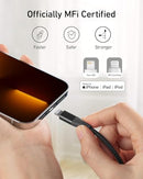 ANKER POWERLINE II USB A TO LIGHTNING CABLE MFI CERTIFIED 6FT A8653 - BLACK - Like New