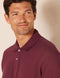 AMAZON ESSENTIALS MEN'S REGULAR-FIT COTTON PIQUE POLO SHIRT, SIZE L, BURGUNDY - Like New