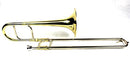 Moz Eb Alto Trombone w/Case and Mouthpiece- Gold Lacquer Finish - Like New