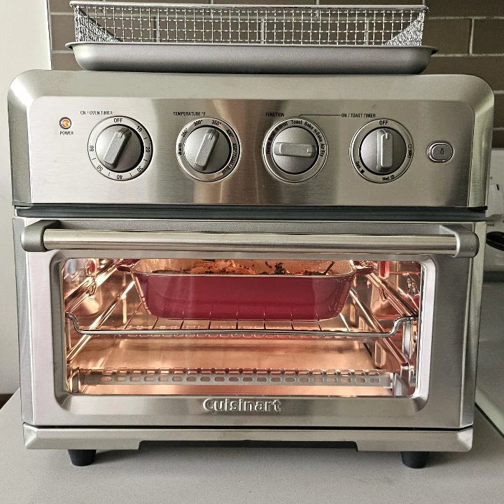 CUISINART 1800W AIR FRYER TOASTER OVEN STAINLESS STEEL FINISH - Like New