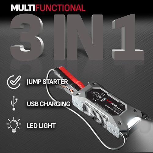 SCHUMACHER ELECTRIC LITHIUM JUMP STARTER PORTABLE POWER PACK SL1648 - Gray Like New