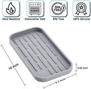 WETRUST WETEST KITCHEN SINK ORGANIZER, SILICONE KITCHEN COUNTER HOLDER - GRAY - Brand New