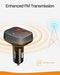 ROAV ANKER ROAV SMARTCHARGE F0 BLUETOOTH FM TRANSMITTER FOR CAR - BLACK - Brand New