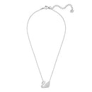 Swarovski Swan Necklace White Rhodium Finish 5007735 - Like New
