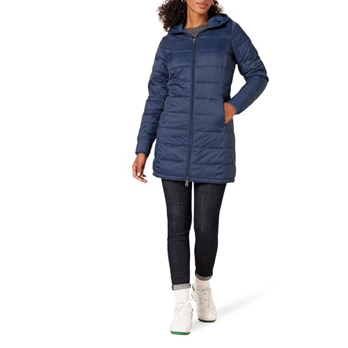 AMAZON ESSENTIALS WOMEN REGULAR FIT HOODED PUFFER COAT NAVY XX-LARGE - Brand New