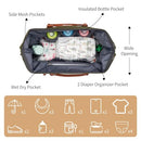 KABAQOO Diaper Bag Tote Mommy Bag for Hospital Newborn Registry - Olive Green - Brand New